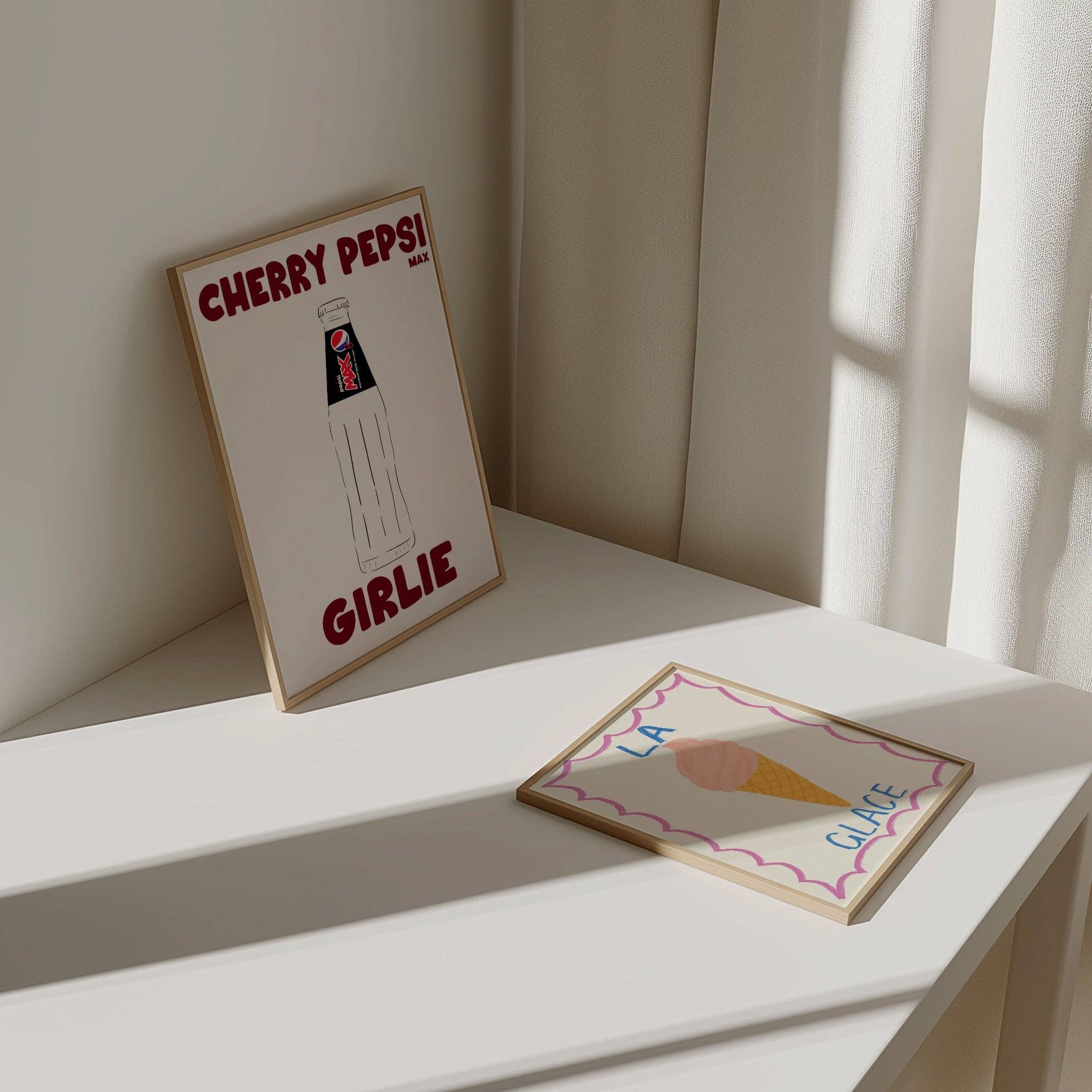 Novaa B Studio – wholesale Art print – Cherry Pepsi Max Girlie Wall Art - Retro Drink Print 2