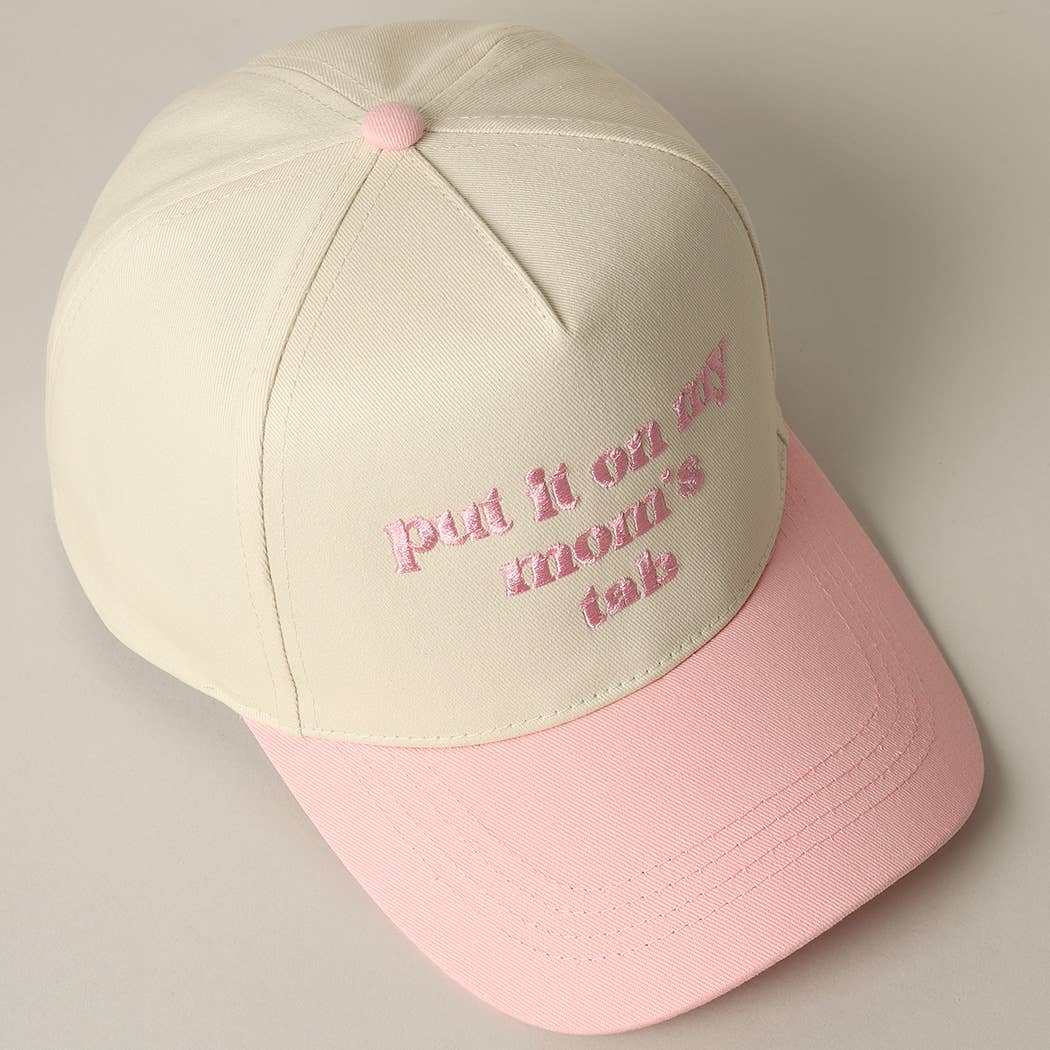 Fashion City - Wholesale Truckerpet - Uniseks - Zet het op de rekening van mijn moeder geborduurde tweekleurige hoed17