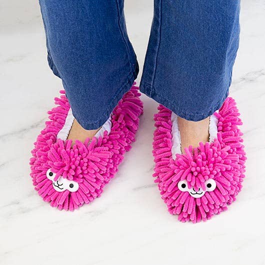 Gift Republic - Wholesale Gag Gift/Novelty Gift - Llama Cleaning slippers