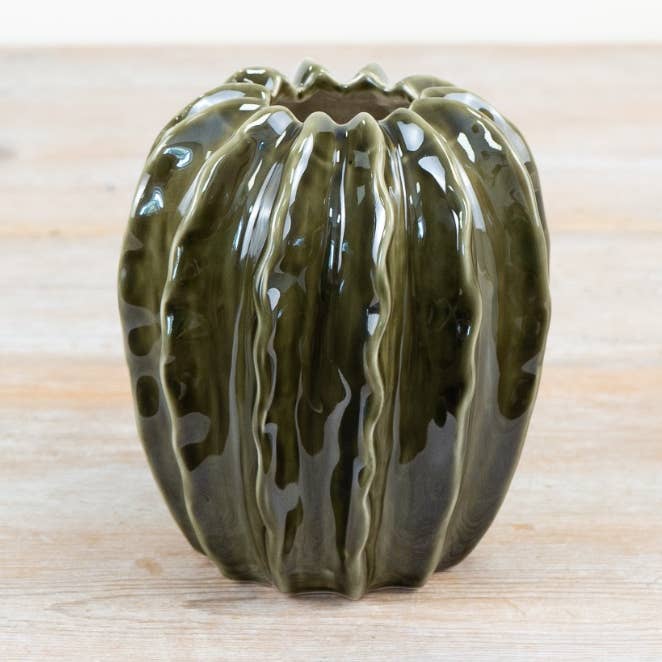 Emerald Green Pod Vase, 15cm for wholesale by Gainsborough Giftware x Portland Living