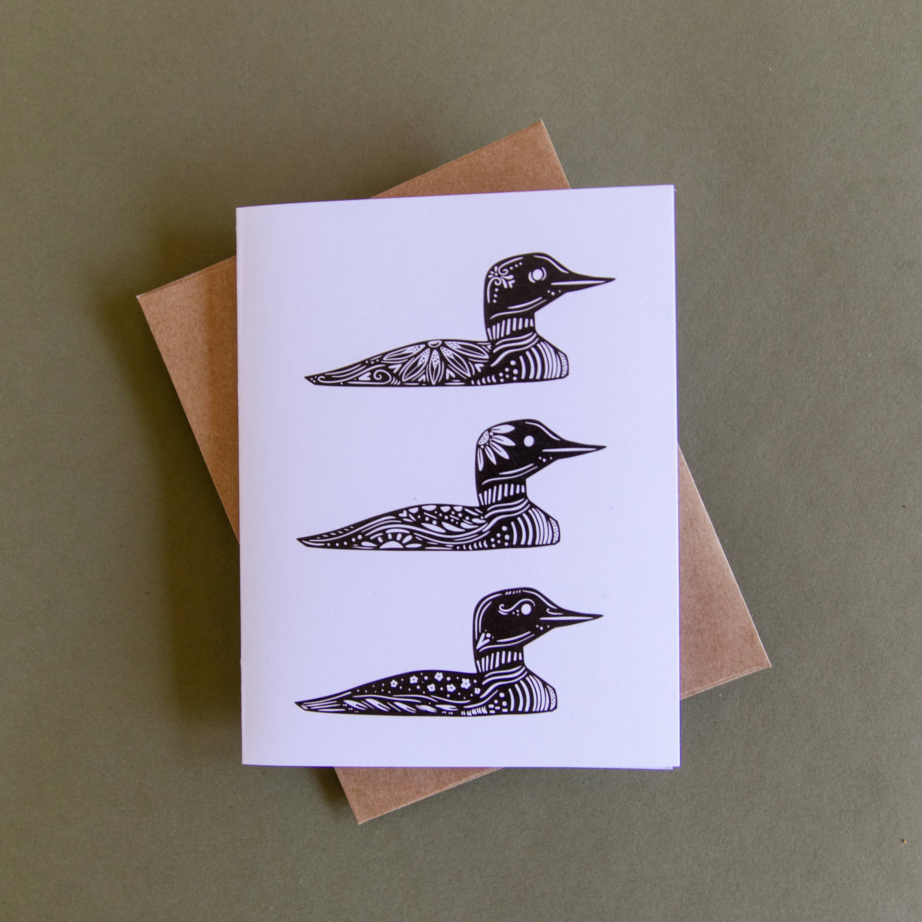 Hinterland Goods - Wholesale Everyday Greeting Card - Common Loon Blank Greeting Card0