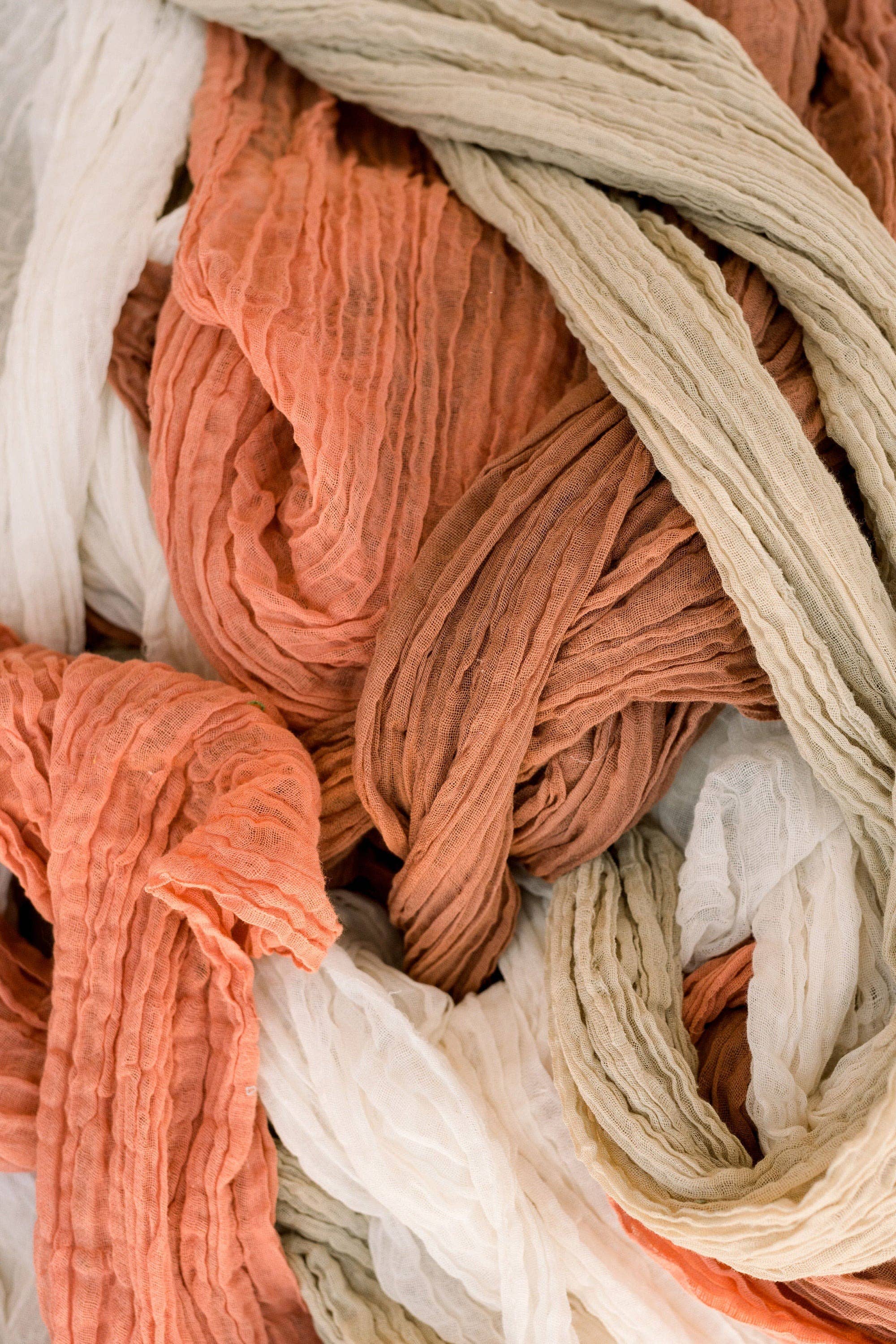 Amore Society - Wholesale Table runner - Terracotta Gauze Table Runner6