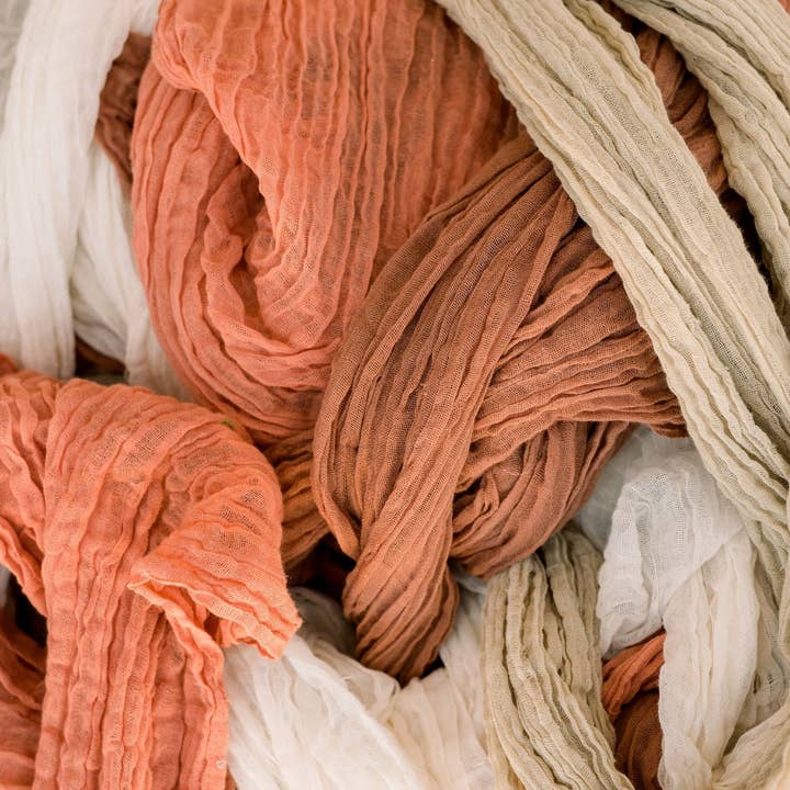 Amore Society - Wholesale Table runner - Terracotta Gauze Table Runner6