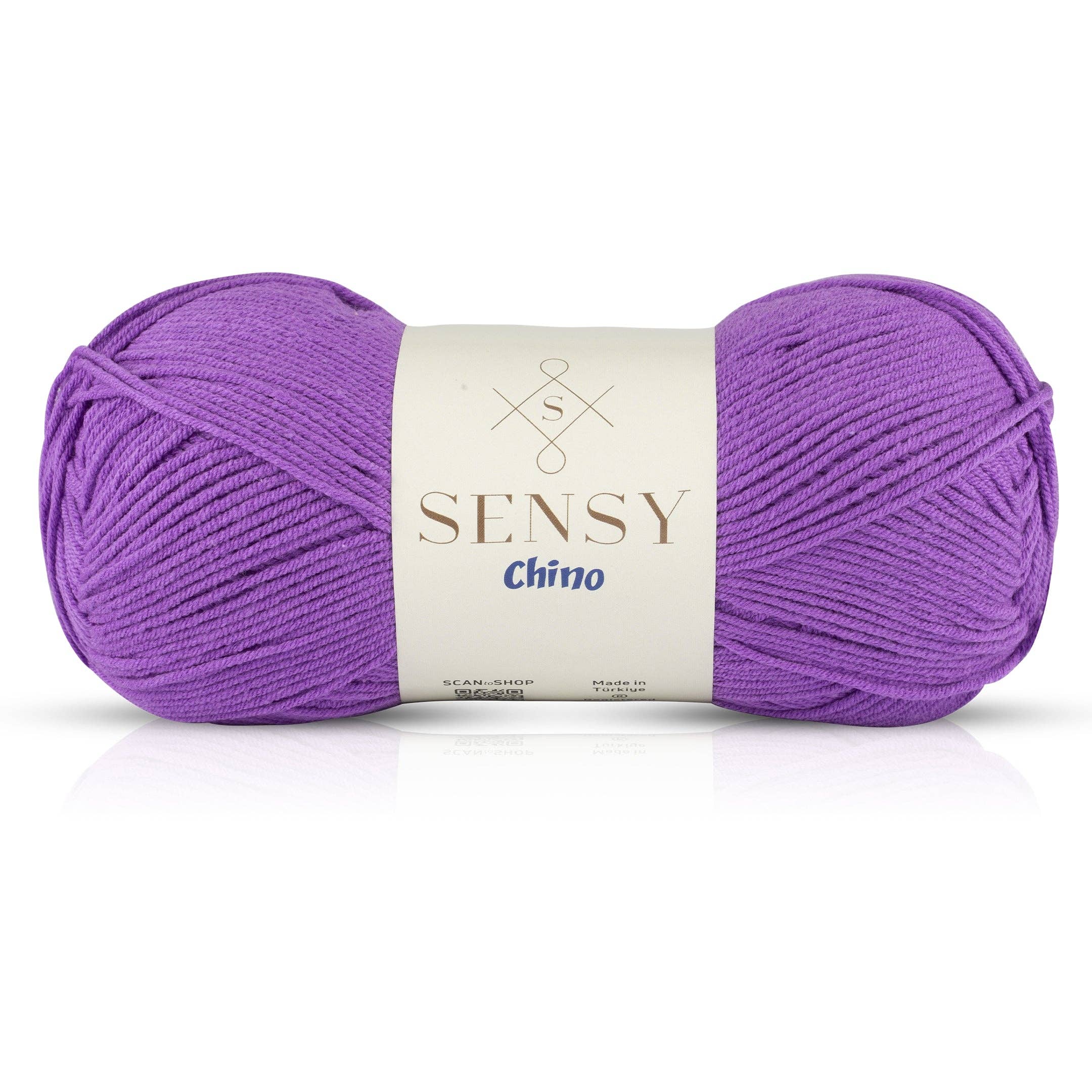 Sensy - Wholesale Yarn - Sensy Chino Soft Cotton Yarn, 3.5 oz, 360 Yards, Gauge 2 Fin24