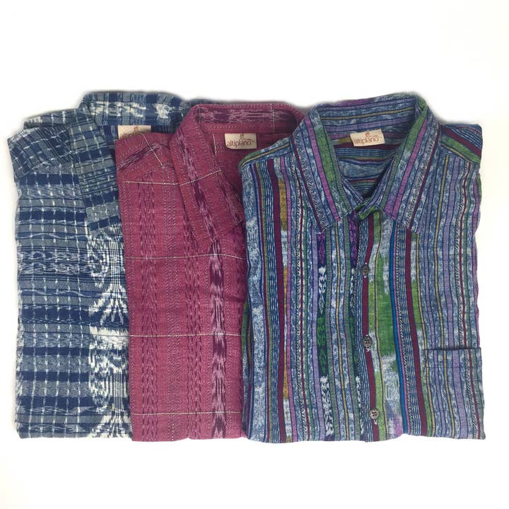 Altiplano - Wholesale Button Down Shirt - Men's - Men's Guatemalan Handwoven Shirt1