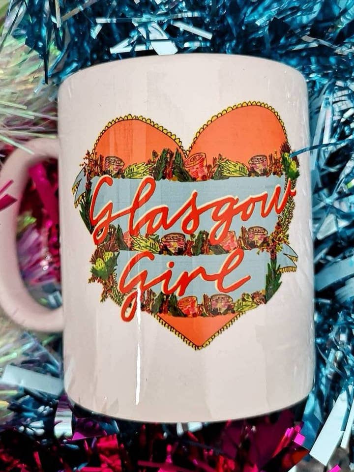 Glasgow Girl Mug for wholesale by Claire Barclay Draws
