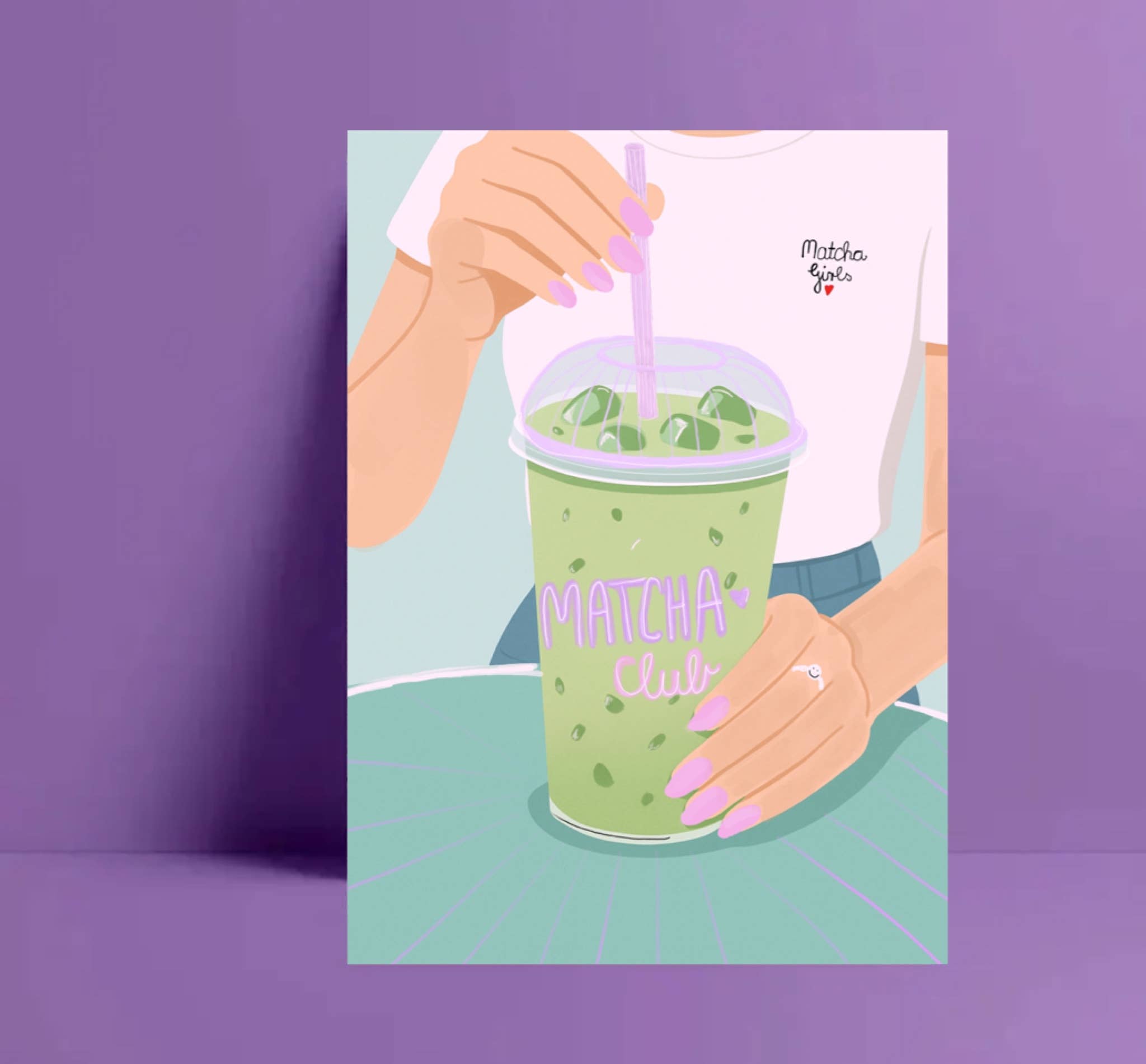 Ute Arnold / Hej.Ibiza - Wholesale Postcard - Matcha Club Postcard2