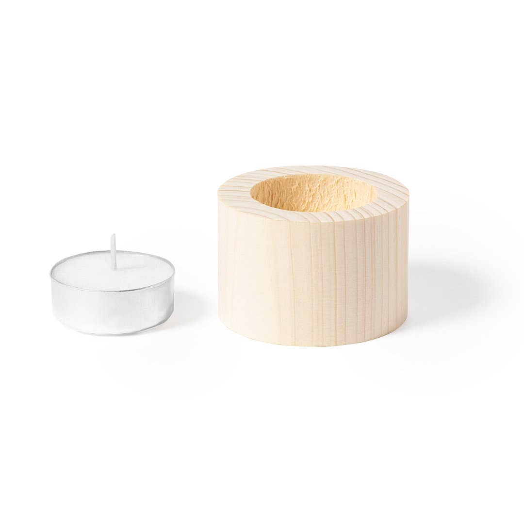 Fustik - Wholesale Stationery/Notecard Set - Customizable Scented Candle with Natural Wood Base1