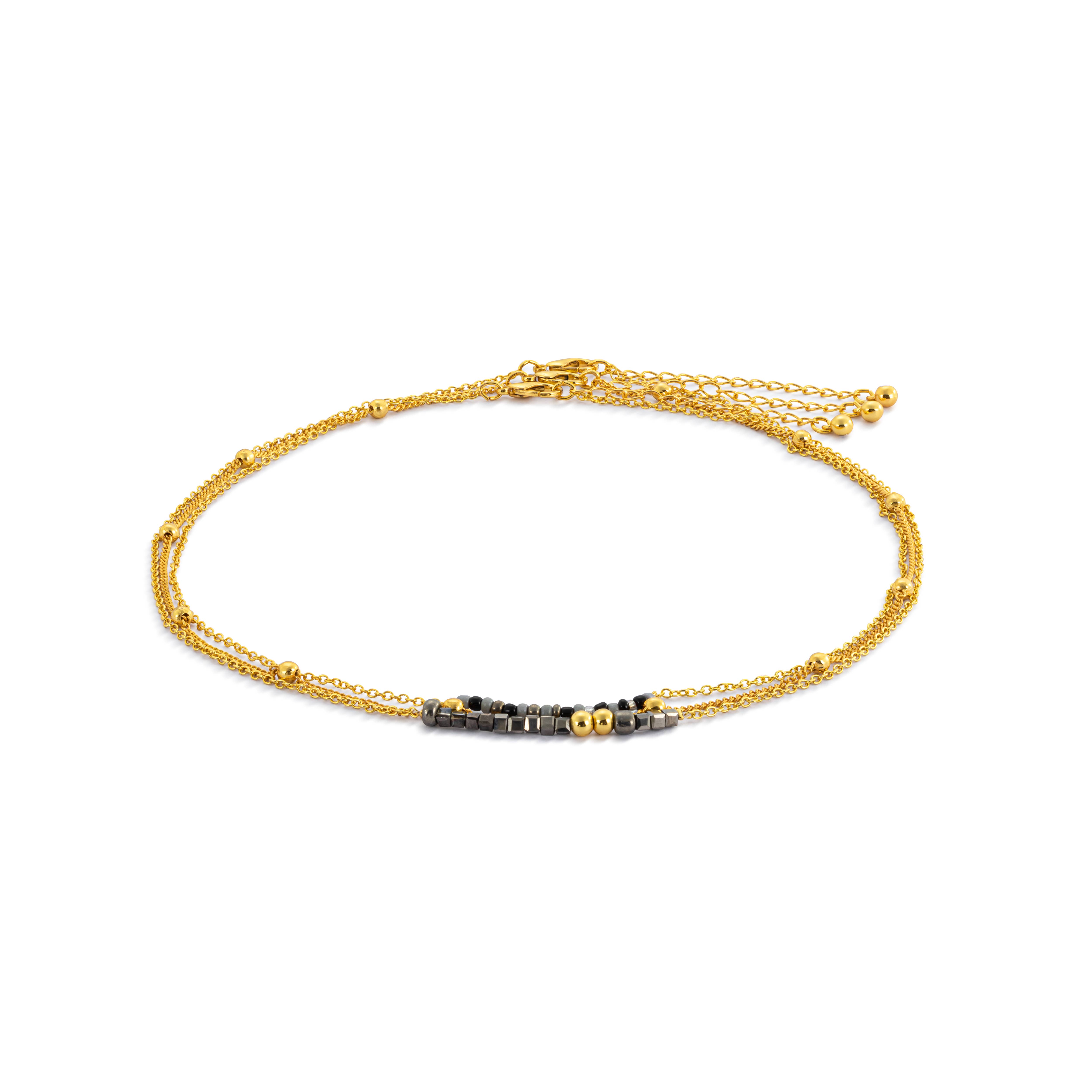 DEMDACO - Wholesale Link & Chain Necklace - Sand Gold Necklace Set of 3 - 16in2