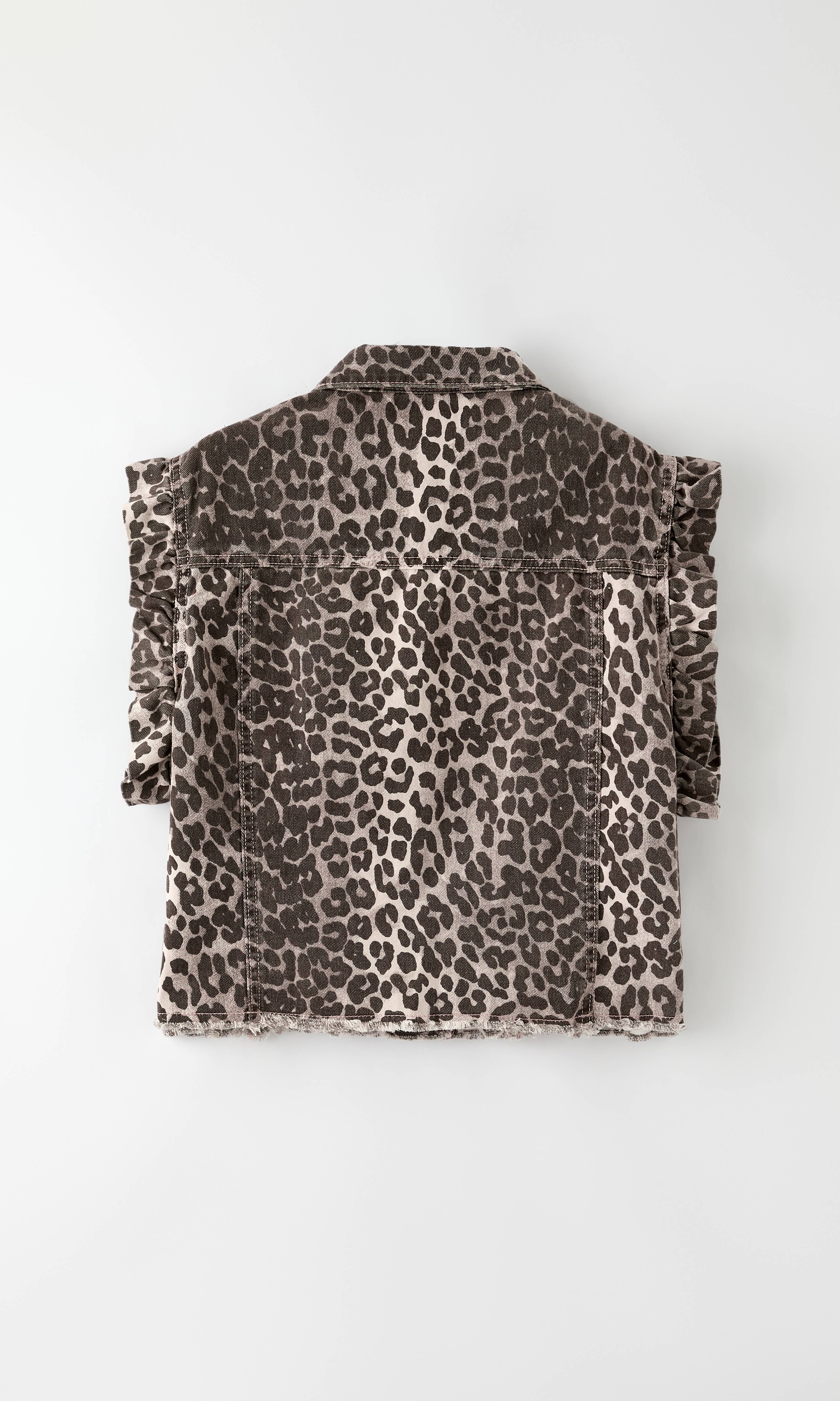 Miss Sparkling - Wholesale Outerwear Vest - Women's - Short sleeve ruffle denim vest12