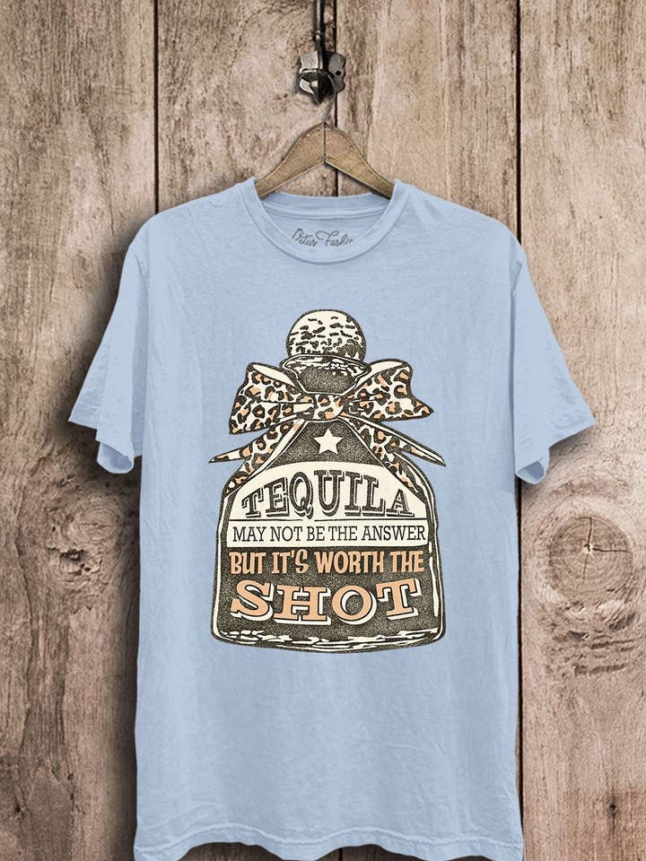 Tequila Shot top met grafische print voor wholesale door Lotus Fashion Collection