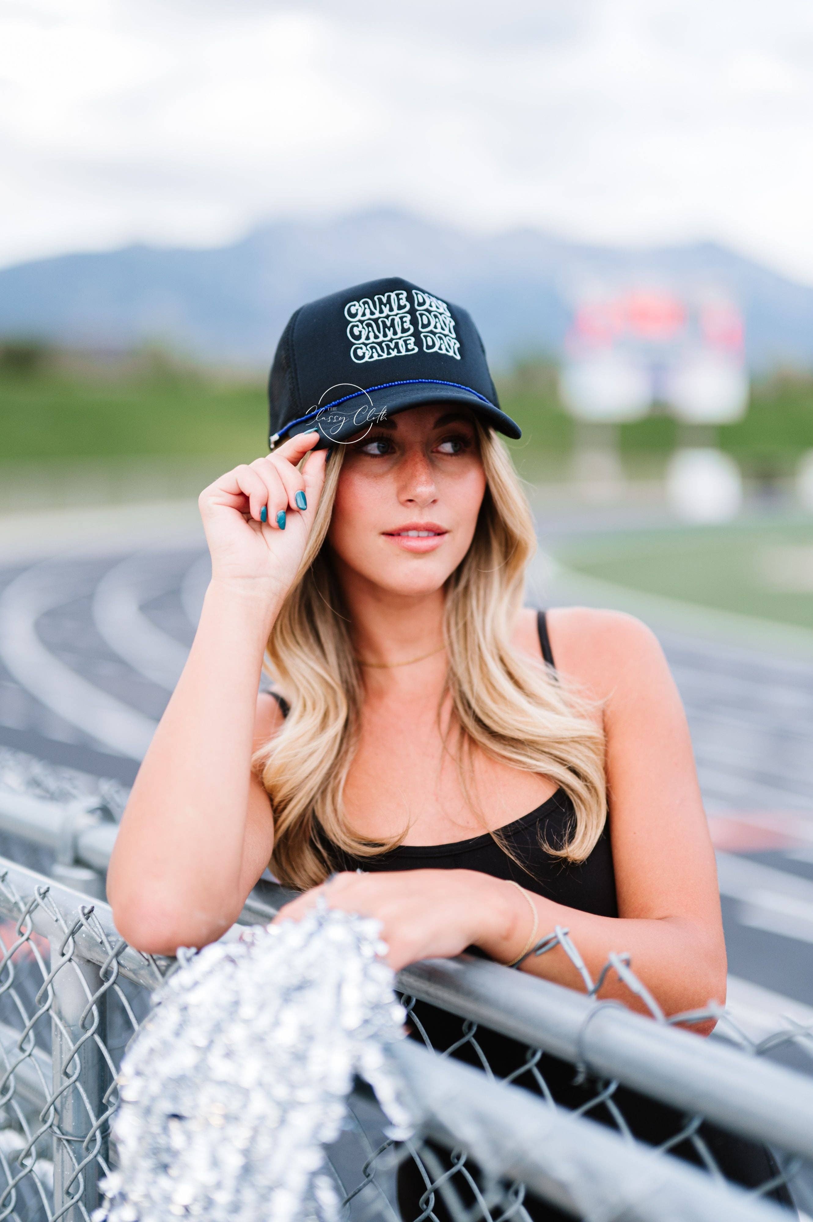 The Classy Cloth WS - Wholesale Trucker Hat - Women's - Embroidered Trucker Hat - Game Day RTS23
