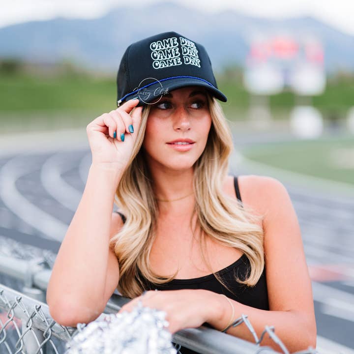 The Classy Cloth WS - Wholesale Trucker Hat - Women's - Embroidered Trucker Hat - Game Day RTS23