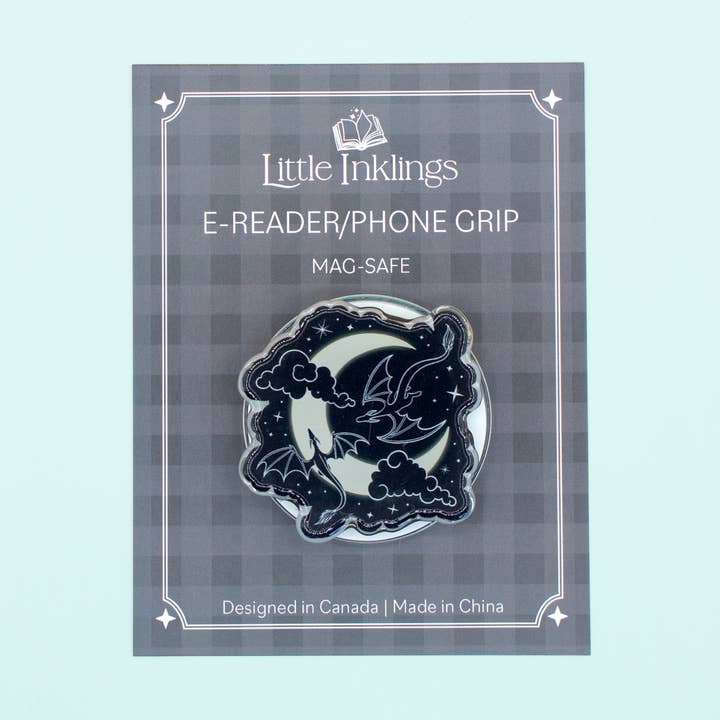 Moon and Dragons - Phone/E-Reader Grip for wholesale by Little Inklings LTD
