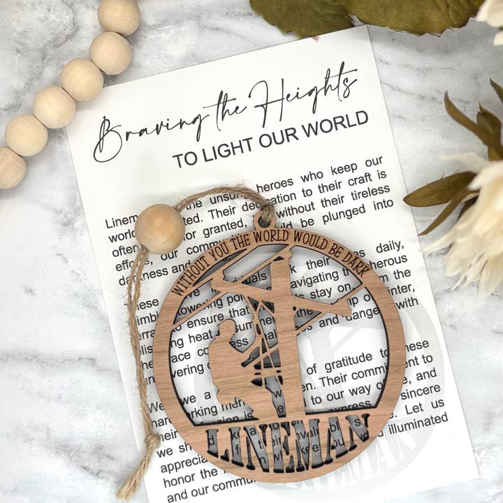 Lineman-Braving the Heights Story Card Charm and other Purchase Wholesale lineman. Free Returns & Net 60 Terms on Faire trending on Faire.