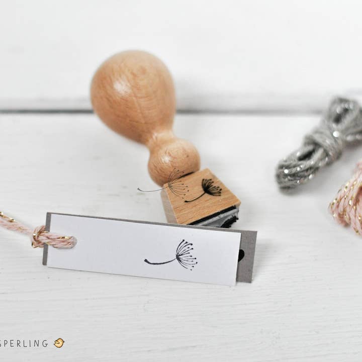 Der kleine Sperling - Wholesale Rubber/Decorative Stamp - Dandelion Stamp, Wedding Stamp