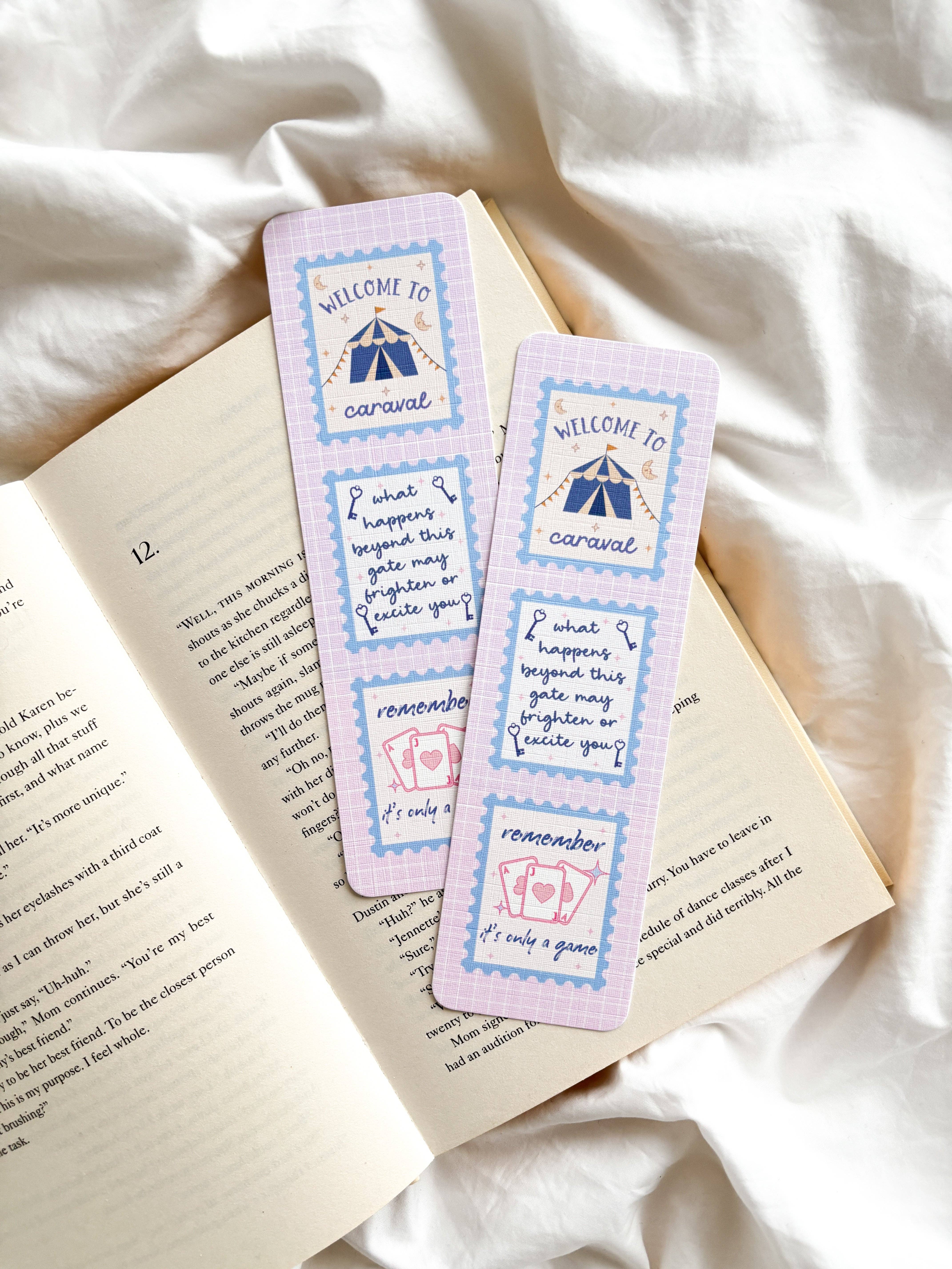 Fleurs on Sunday - Wholesale Bookmark - Caraval Stamp Bookmark | Fantasy Bookmark0