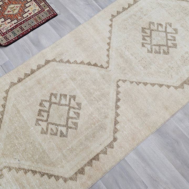 Vintage Turkish Oushak Runner: Hand Knotted Wool, Earth Tone (3.10x12.60 feet) and other Purchase Wholesale carpet shampoo. Free Returns & Net 60 Terms on Faire trending on Faire.