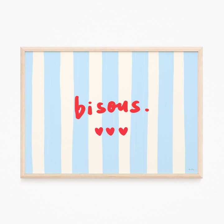 Art Prints by Rio Soléy - Vendita all'ingrosso Stampa artistica - Stampa d'Arte "Bisous" – Poster Francese Colorato6