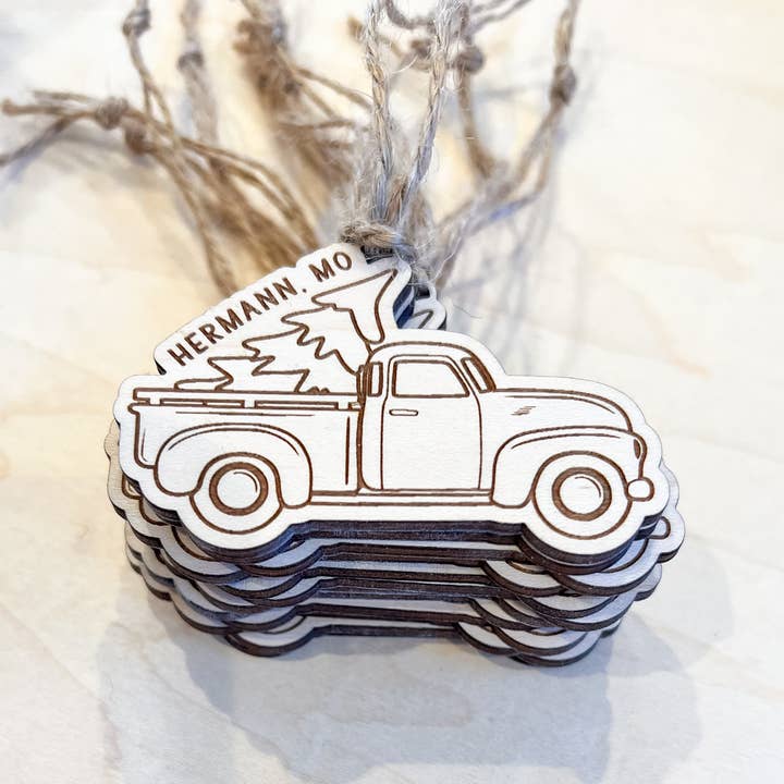 Wild Larch Creative - Wholesale Ornament - CUSTOM Wood Christmas Ornament | Sustainable Rustic Vintage