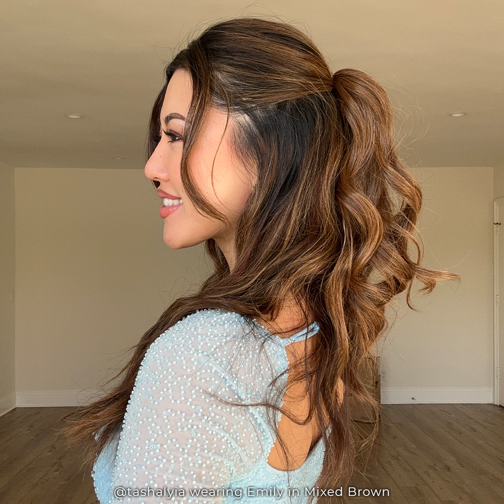 INH Hair - Wholesale Hair Clip - Women's - Emily | Half up Half Down Mini Claw Clip Pony29