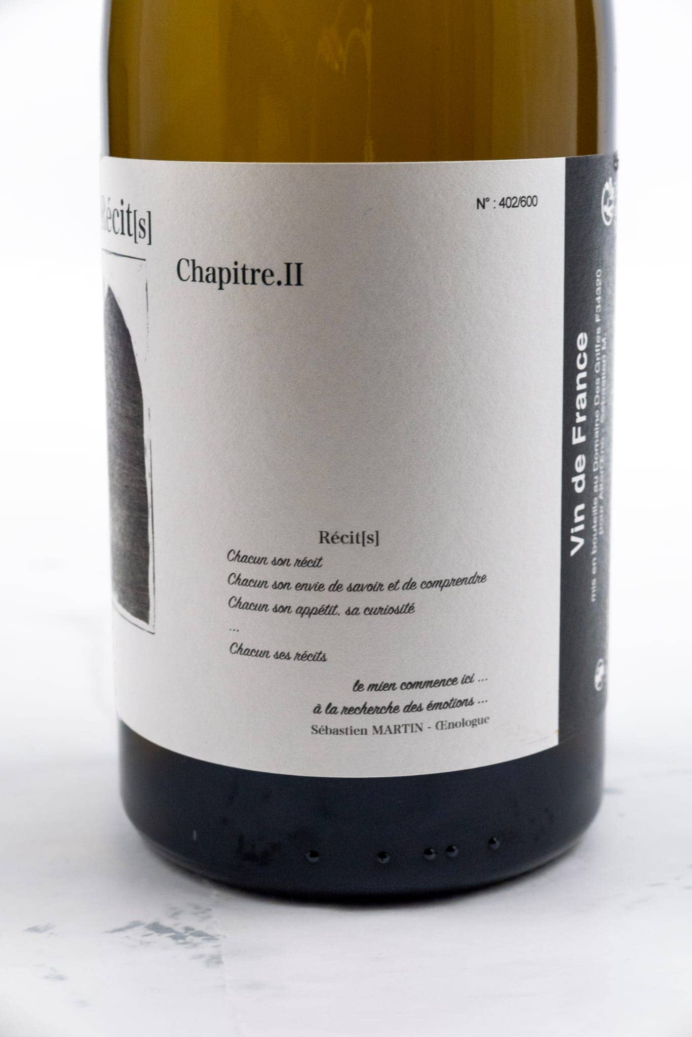 Sebastien M - Wholesale White Wine - Narrative[s] Chapter II White 20231