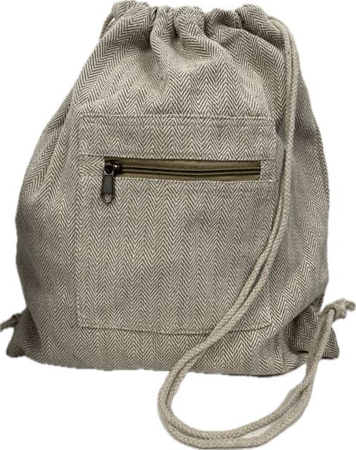 Magic Touch Corp - Wholesale Drawstring Bag - Unisex - Drawstring natural tone cotton bag