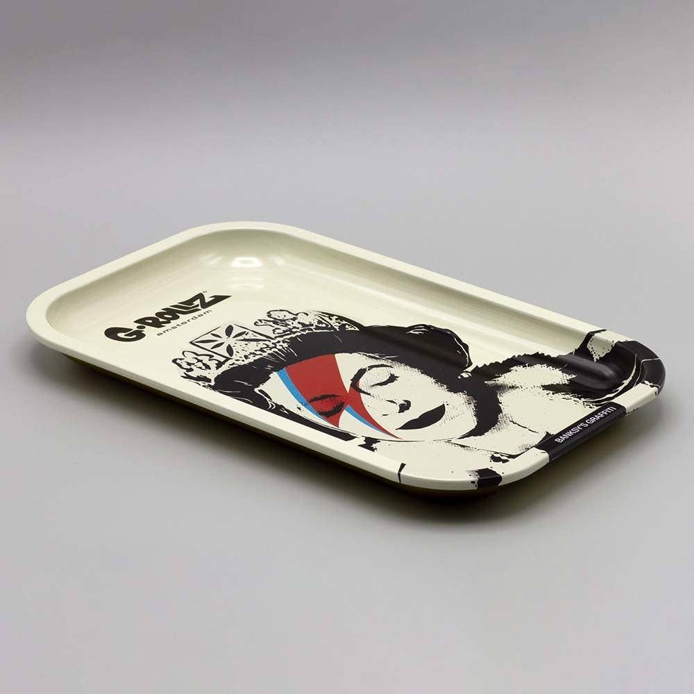 G-ROLLZ - Wholesale Serving Tray - Banksy's Graffiti 'Lizzie Stardust' Medium Tray1