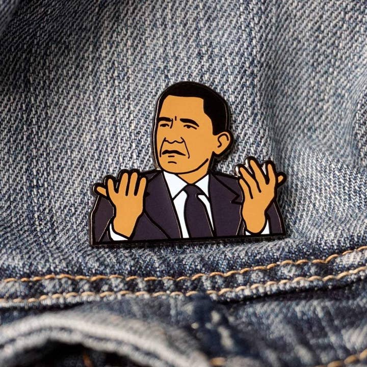 On Point Pins – Engroshandel Reversnål/knap – Præsident Barack Obama WTF Meme revers Emalje Pin2
