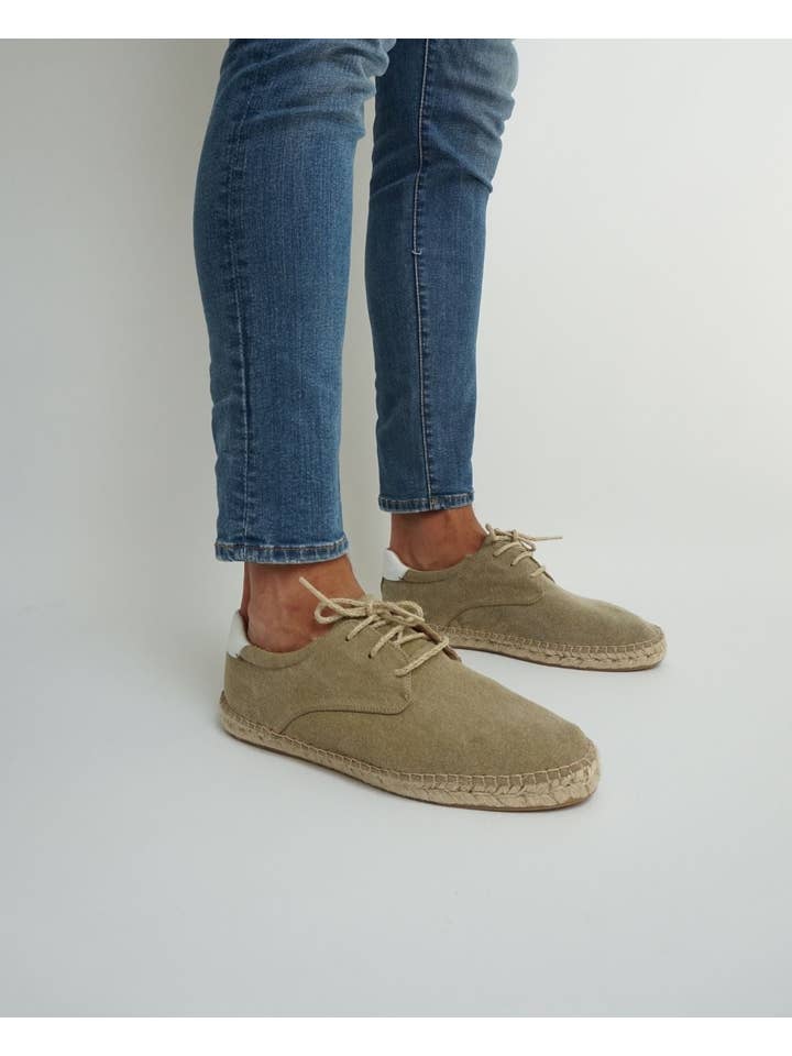 The Hundred Shoes - Wholesale Loafers - Men's - Alpargata Cordon Lona Beige4