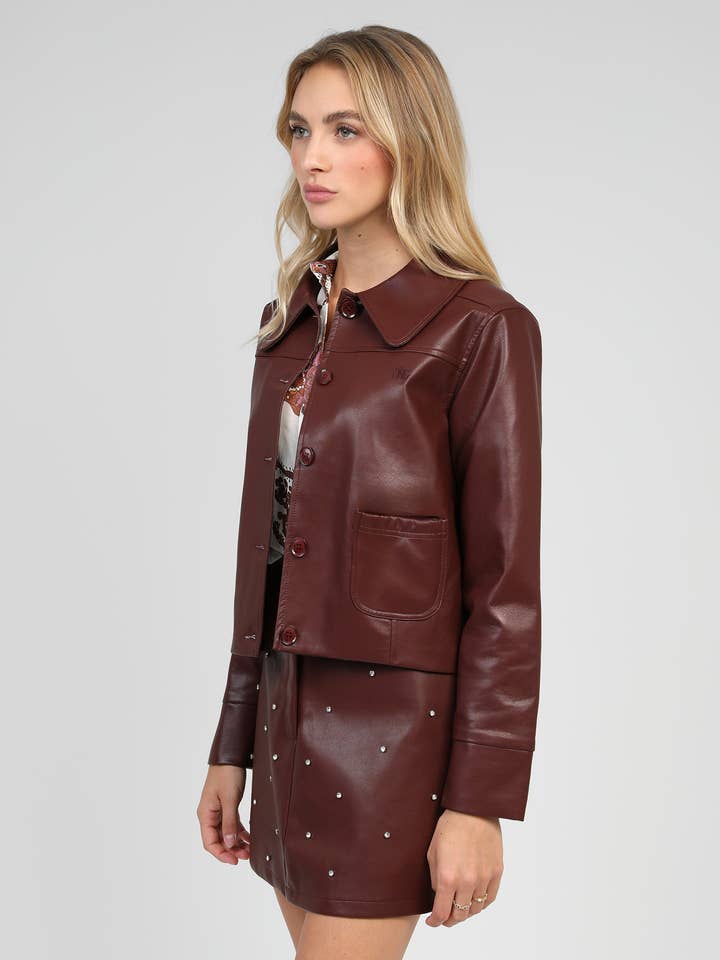 An'ge - Wholesale Jacket - Women's - CLAUDIANE JACKET wine3