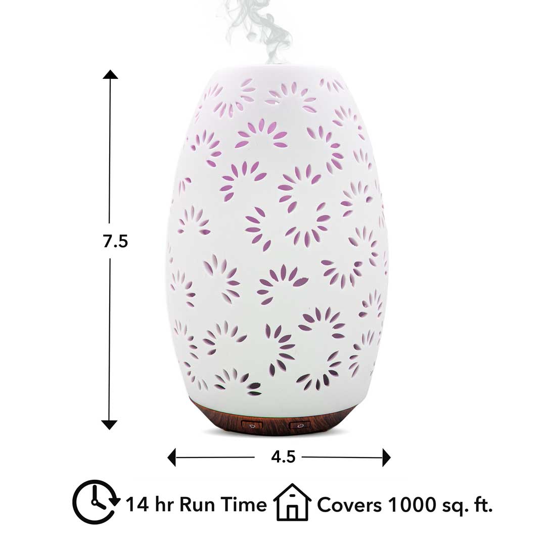 Greenair Inc. - Venta al por mayor Difusores eléctricos - Difusor Daisy: hecho a mano con arcilla de caolín 4