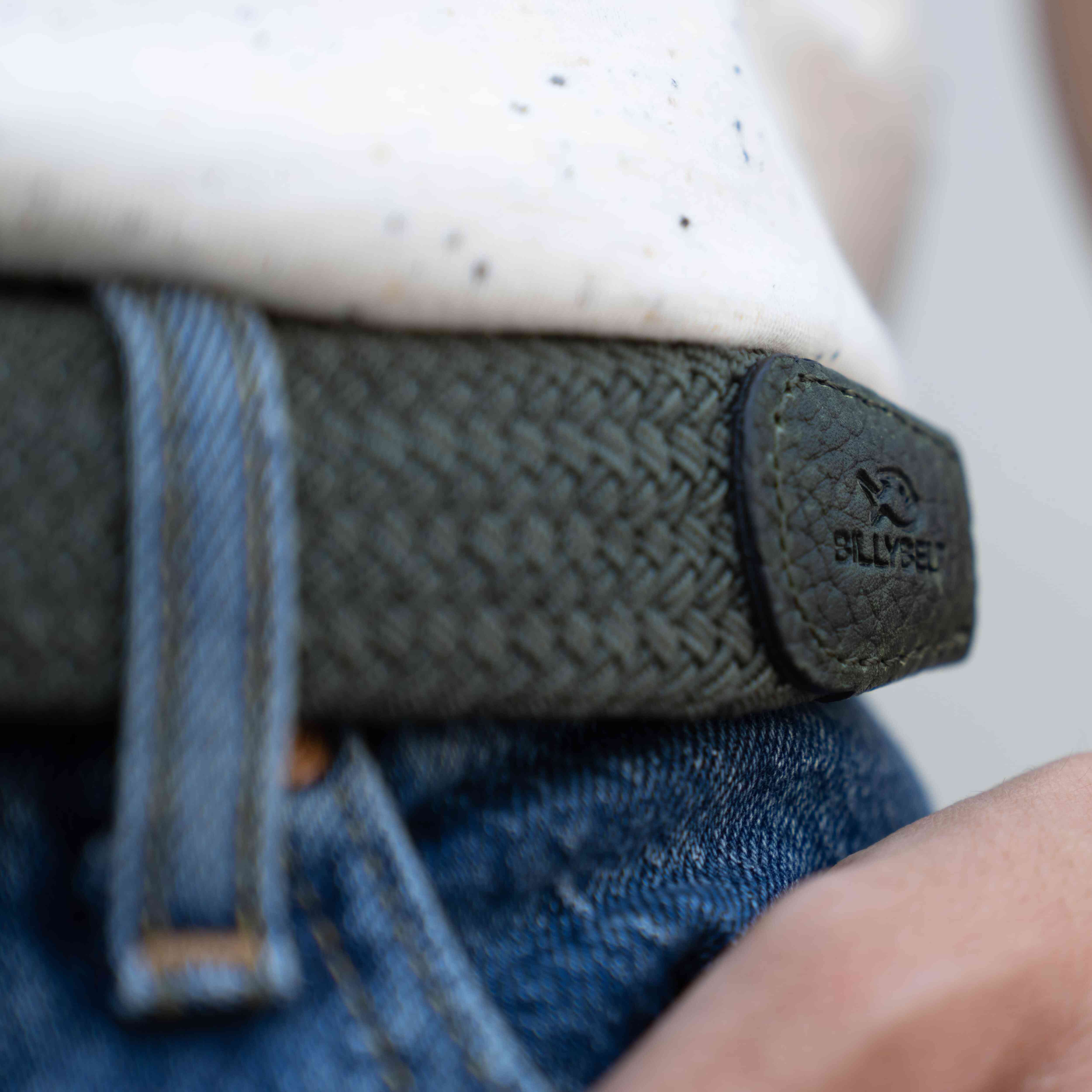 BILLYBELT - Wholesale Belt - Men's - Dark forest elastic braided belt2