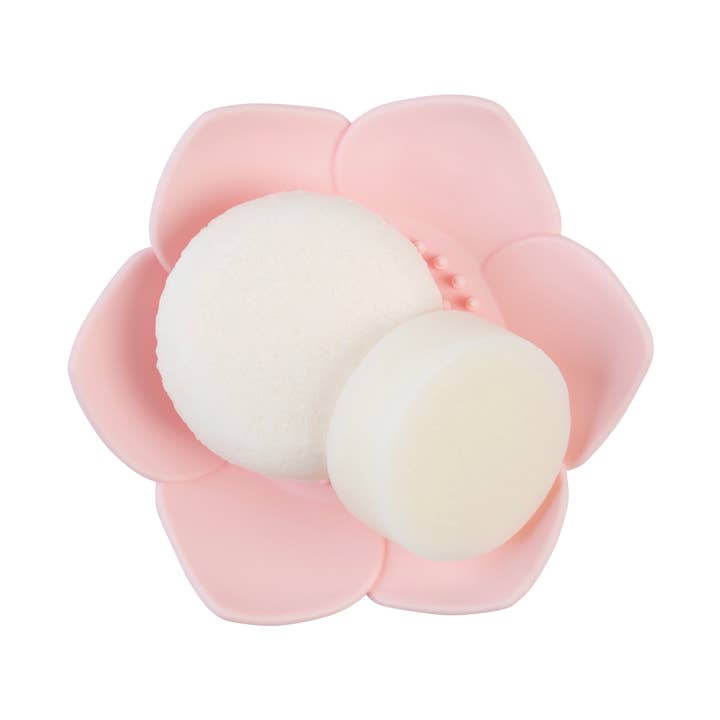Lotus Shape Soap Dish Pink for wholesale by Naples Soap Company | Clean Beauty, Natural Bath & Body