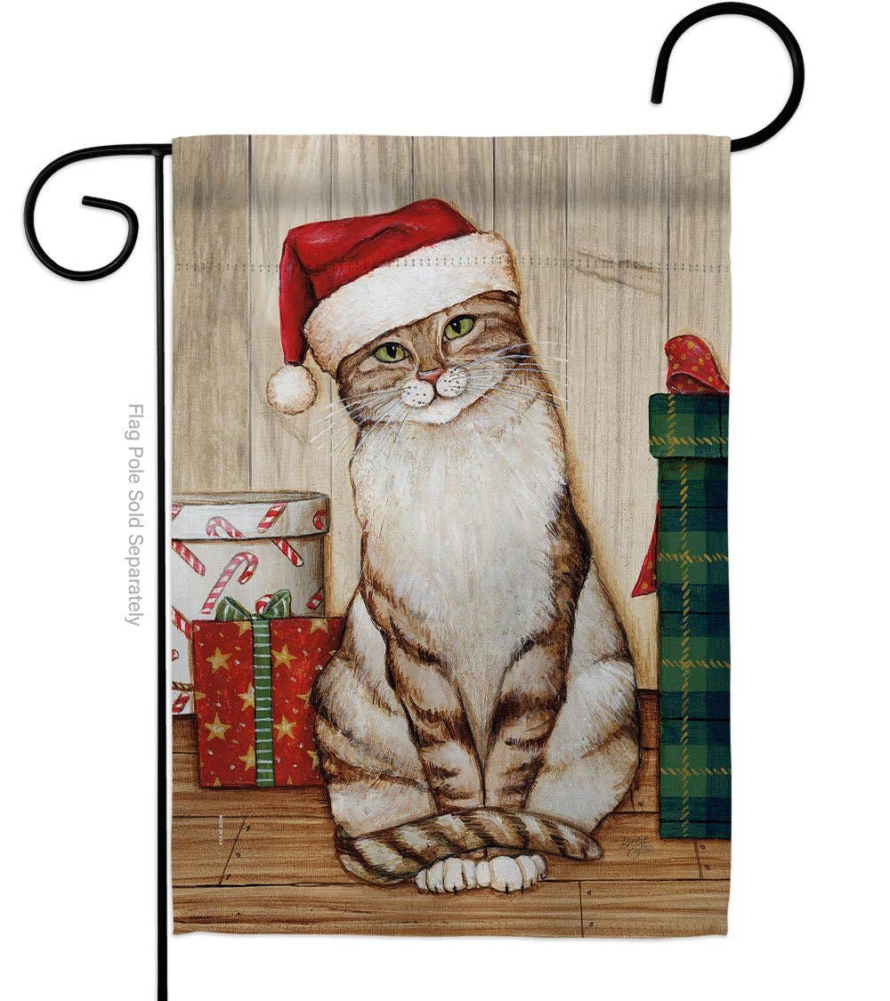 Two Group Flag Co - Wholesale Flag - Christmas Kitty Wintertime Winter Wonderland Cat Decor Flag0