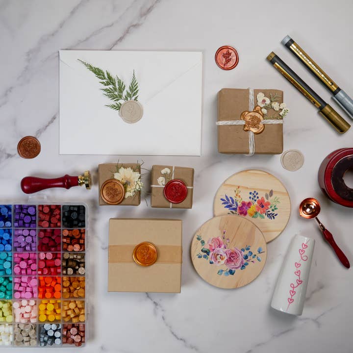 Adults & Crafts - Wholesale DIY Craft Kit - Rub Transfer and Wax Seal Craft Kit1
