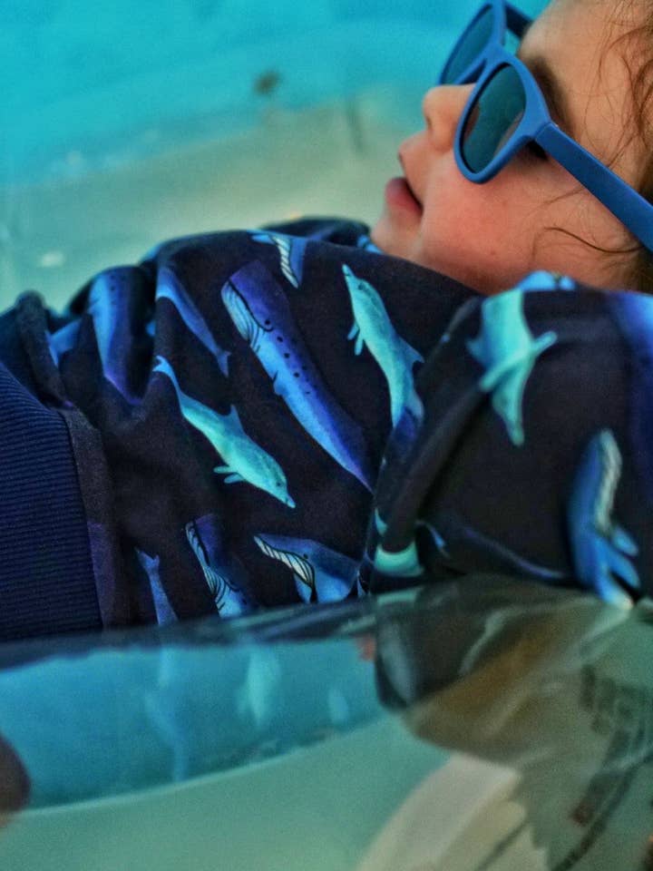 Felpa Cetacean evolving per la vendita all'ingrosso da parte di Petites Menottes