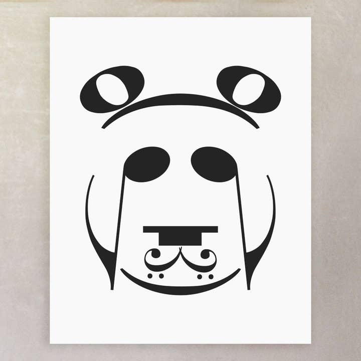 Panda Music Art - Póster para venta al por mayor de Erin Heaton Art