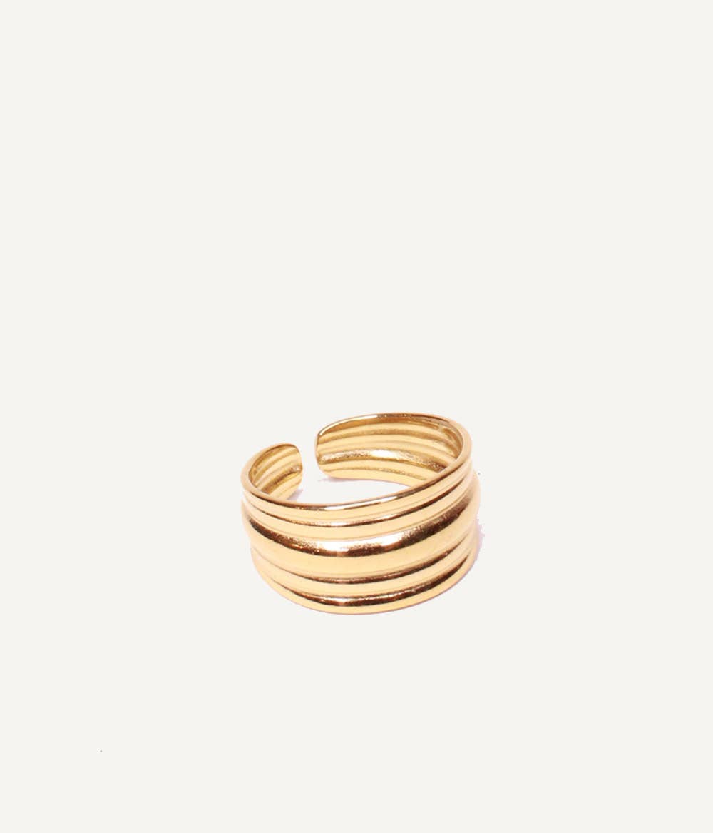 Caprice Paris - Wholesale Band/Stacked Ring - Cagliari gold ring | Handmade jewelry in France