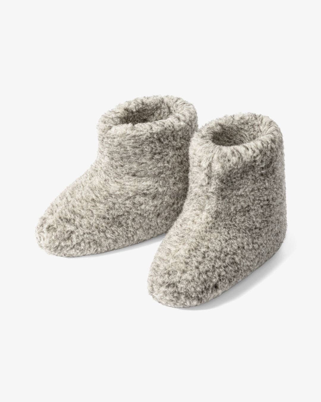 The Cozy Sheep - Wholesale Slippers - Unisex - Wool slippers — Light grey (High model)