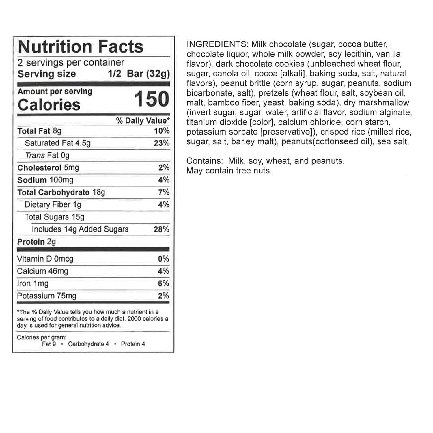 Hammond's Candies - Wholesale Snack Bar - Candy Bar - Milk Chocolate - Midnight Snack - 2.25 oz1