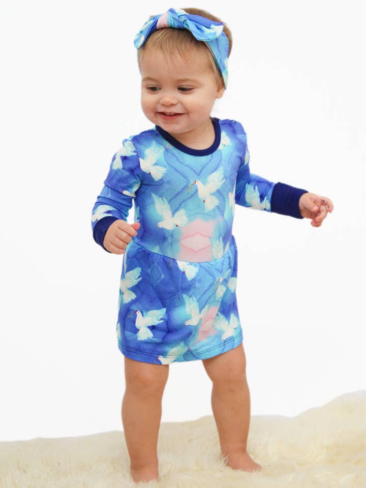 Doves Ballerina-jurk voor baby's voor wholesale door Take My Hand