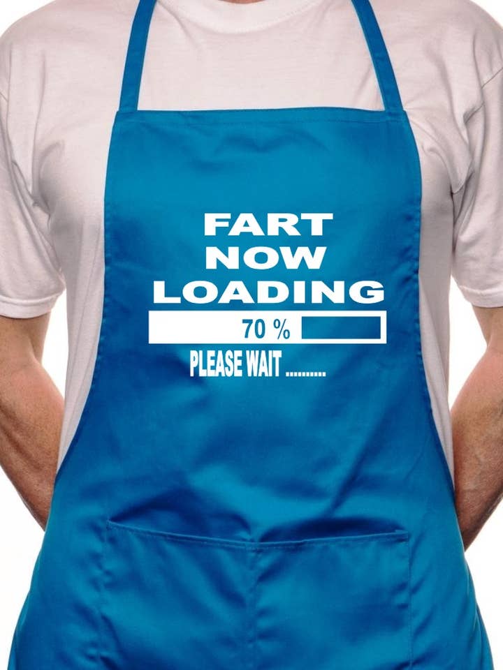 Adult Fart Loading BBQ Cooking Funny Novelty Apron for wholesale by Print4U