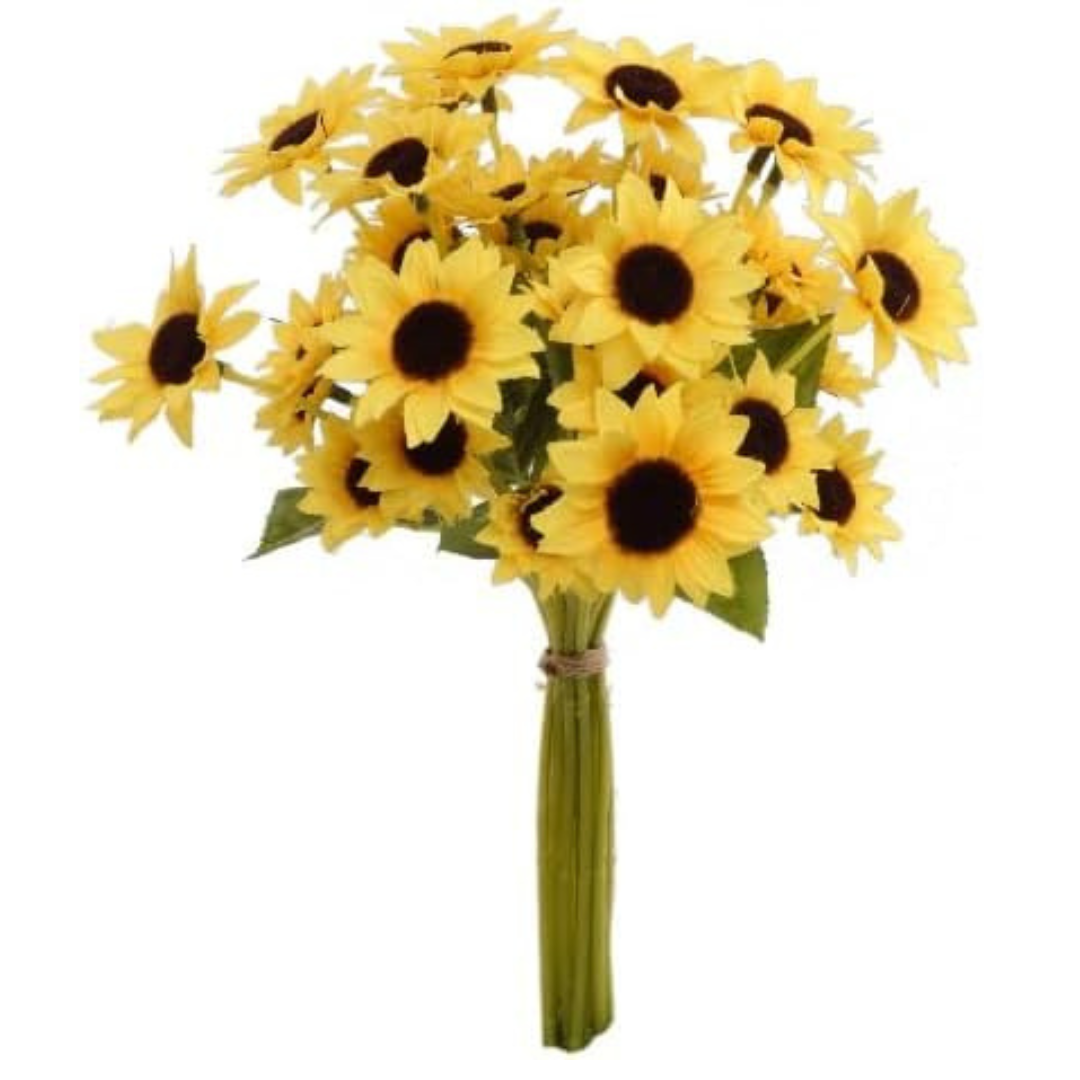 Larksilk - Wholesale Artificial Flowers - 14" Black Eyed Susan Bouquet - 3 PACK1