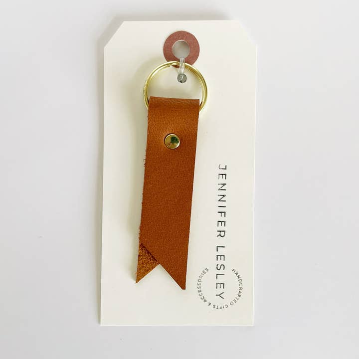 Jennifer Lesley - Wholesale Keychain - Unisex - Leather Keyring – Tan5