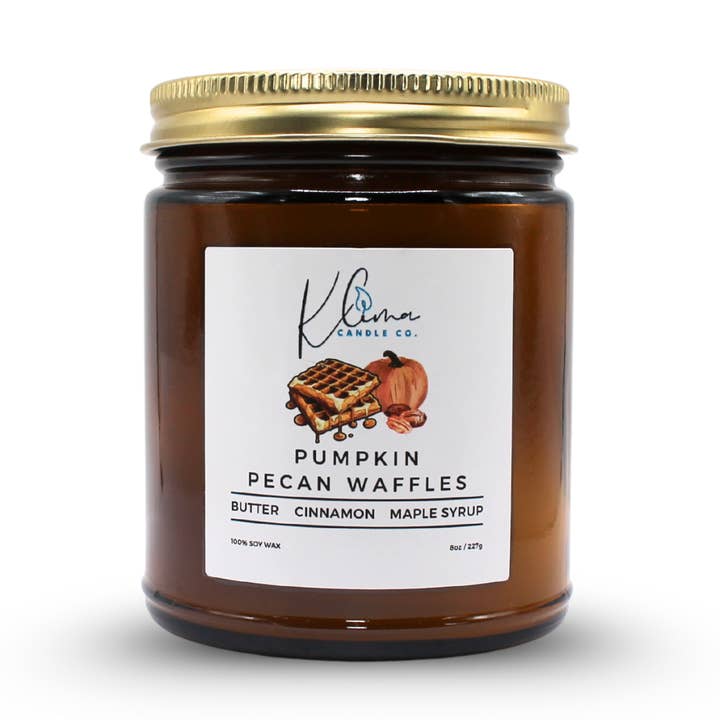 Pumpkin Pecan Waffles Candle – Pumpkin, Maple & Pecan for wholesale by Klima Candle Co