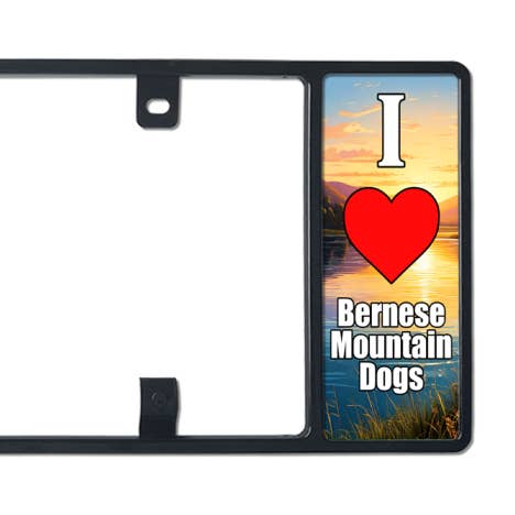 Bernese-Mountain-Dog-License-Plate-Frame for wholesale by My Proud Pet