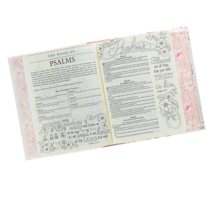 Christian Art Gifts - Wholesale Book - Adult - KJV My Promise Bible Hardcover, Pink Print