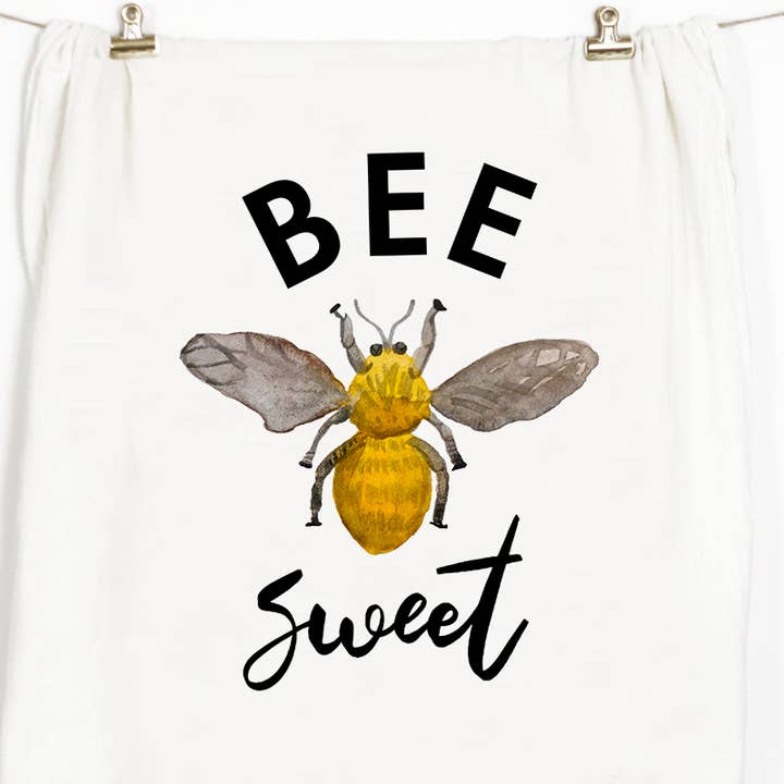 Bee Sweet Tea Towel for wholesale by Honey Brush Design®