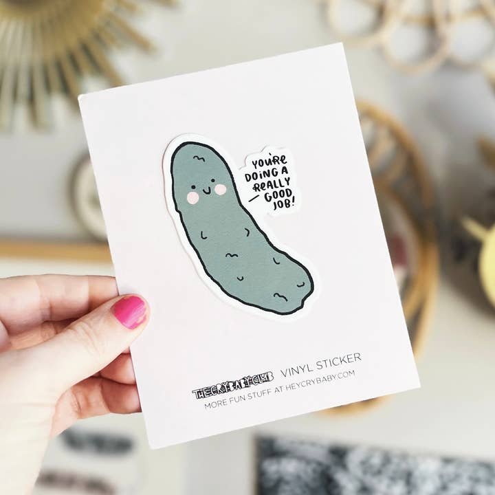 Emotional Support Pickle-klistermærke for engroshandel hos The Crybaby Club